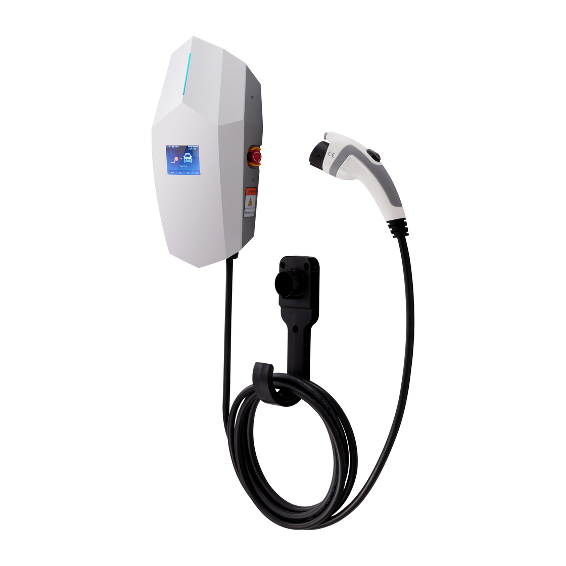 EVTAURUS JT10 Basic EV Charger（16A 32A 7.2kW 11kW 22kW）with 20ft SAE J1772 & IEC 62196-2 Plug