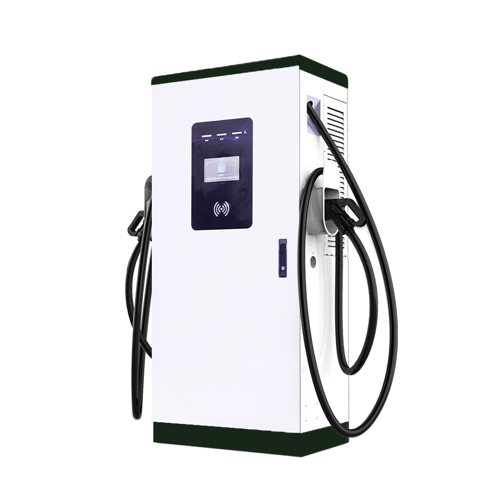 80KW DC Fast EV Charging Station with CCS2 Double Gun and for ...