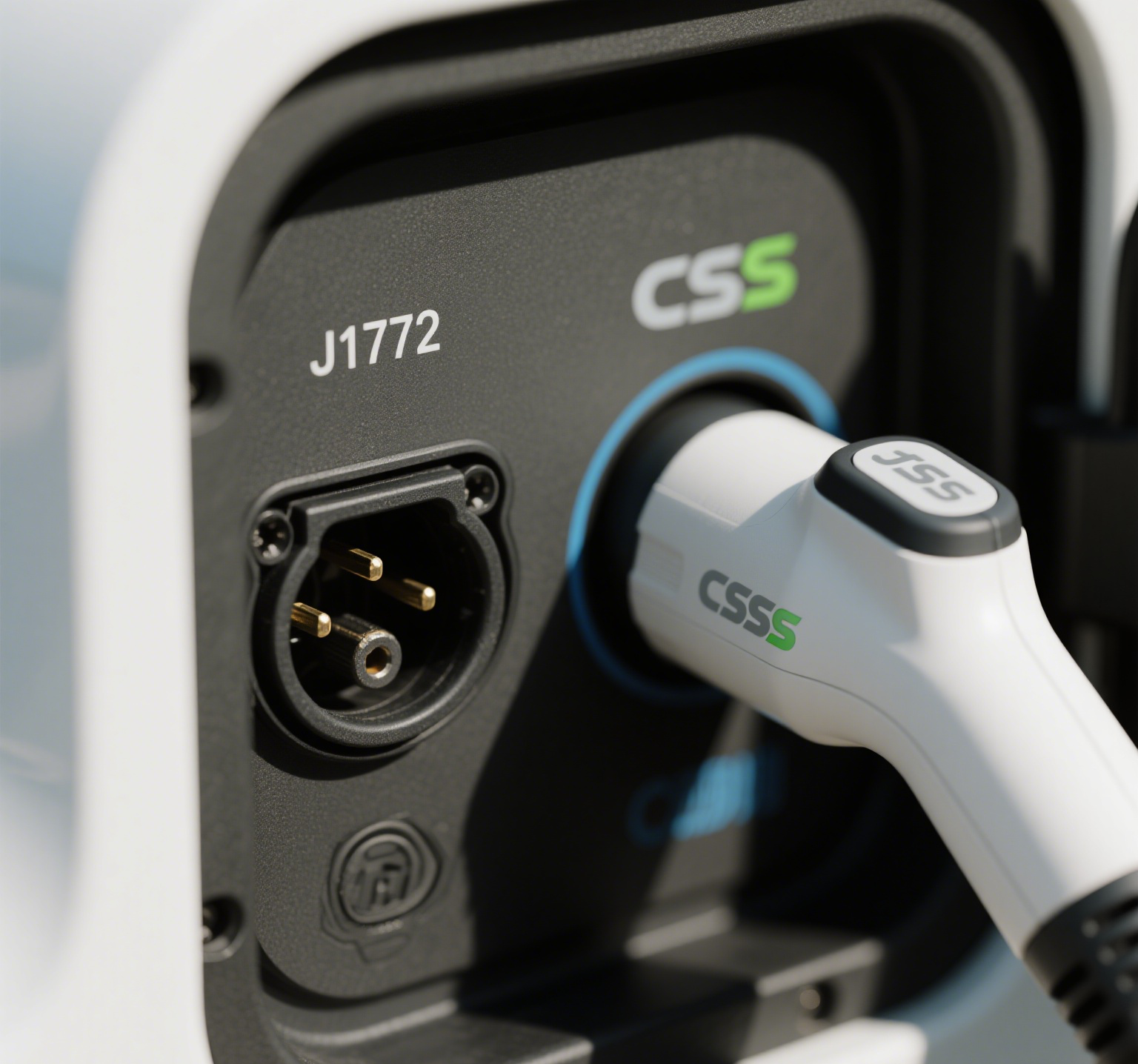 J1772 and CCS EV charging ports