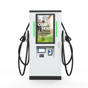 60KW 90KW 120KW DC Advertising Screen EV Charger Commercial OCPP1.6J Ethernet/4G DC Electric EV Car Charger EV DC Charging Station