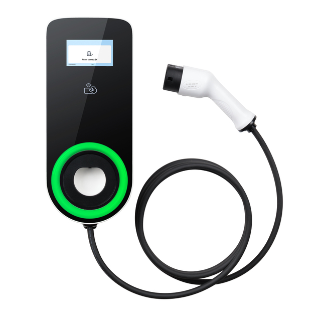 16A/32A Commercial EV Charging Station with 5m Cable OCPP 1.6 Compatible SAE J1772 & IEC 62196-2 